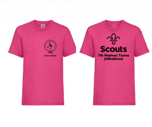 7th Medway Towns (Allhallows) Group T Shirt PERSONALISED